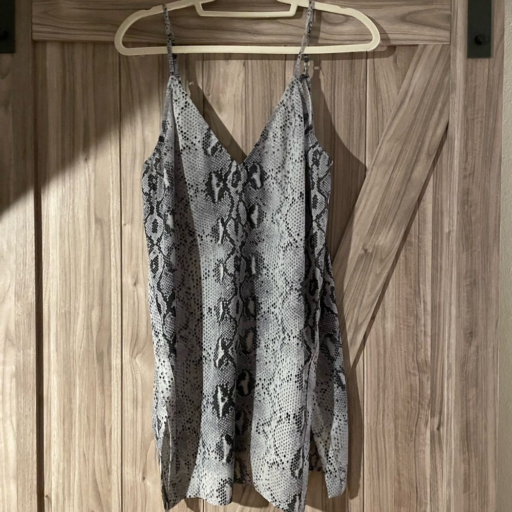 Snake print dress